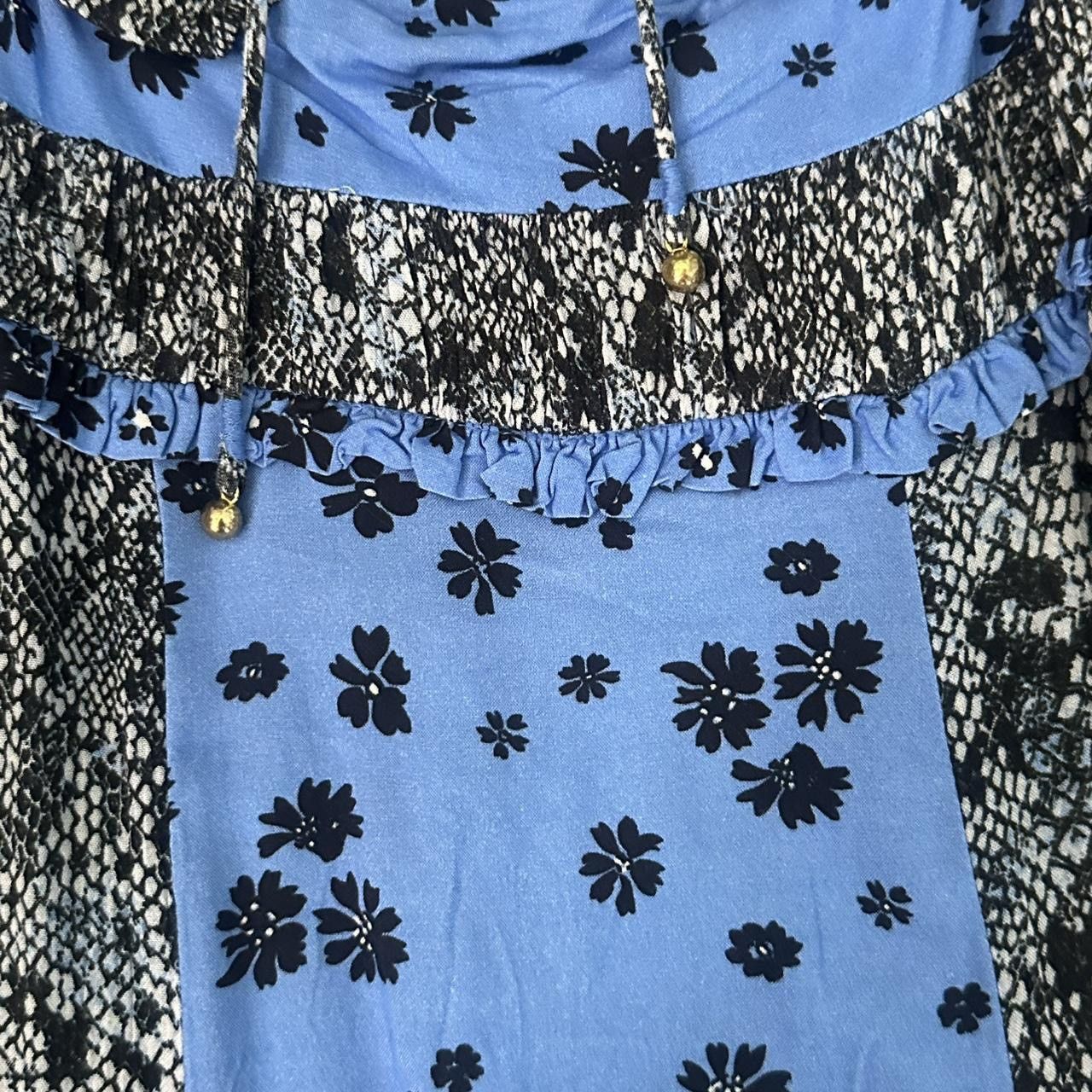 Free People Free People NWT Blue Floral Maxi Dress Size A MSRP: $168 Size S / US 4 / IT 40 - 5 Thumbnail