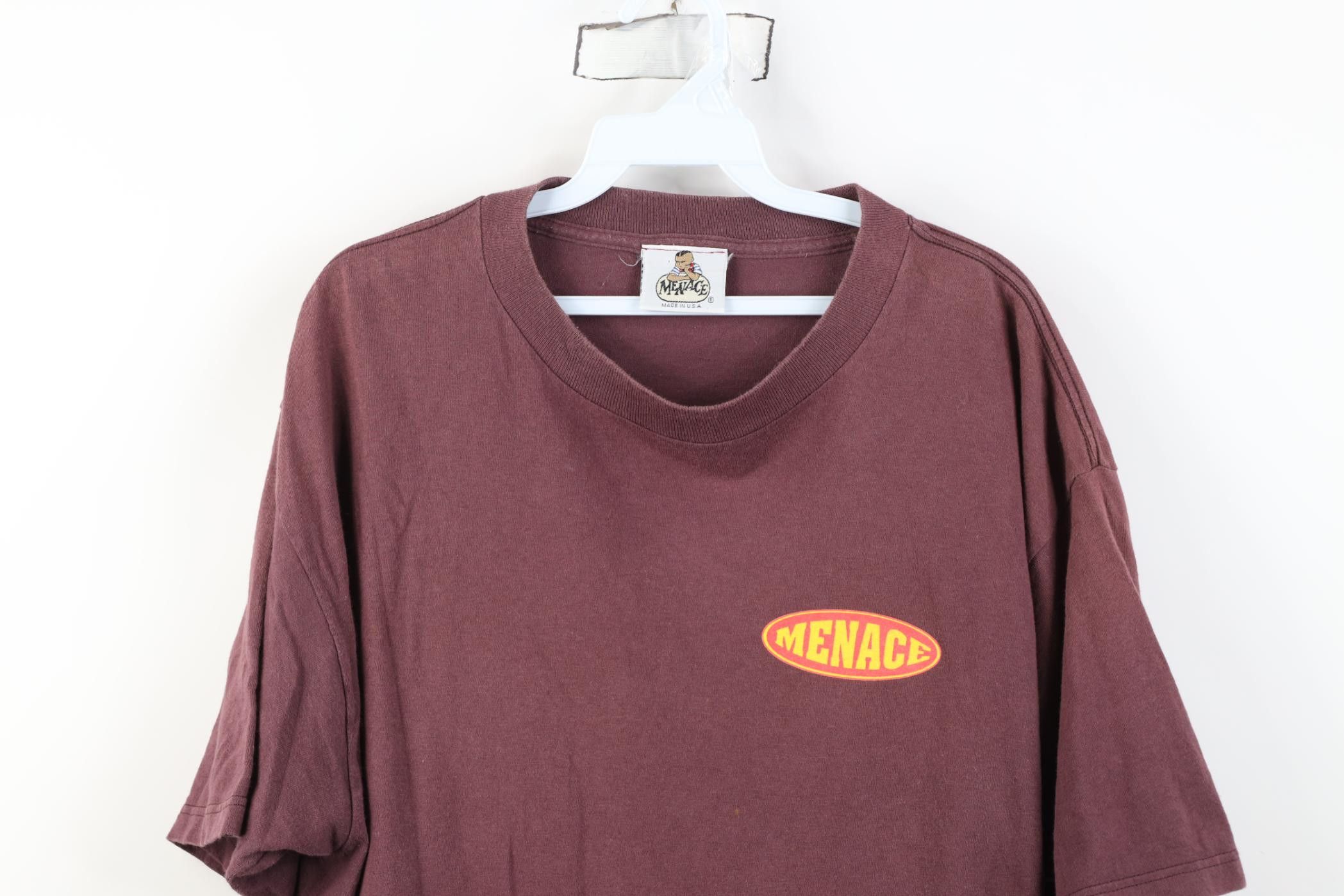 Vintage Vintage 90s Menace Skateboards Here Kitty Kitty T-Shirt USA Size US XL / EU 56 / 4 - 2 Thumbnail