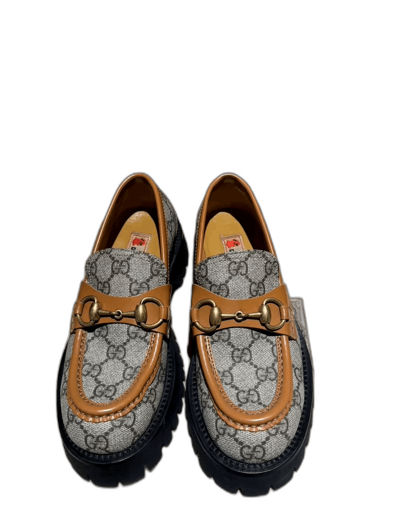 Gucci Gucci Thick Soled Loafers with Embroidery-2506 Size US 5 / IT 35 - 1 Thumbnail