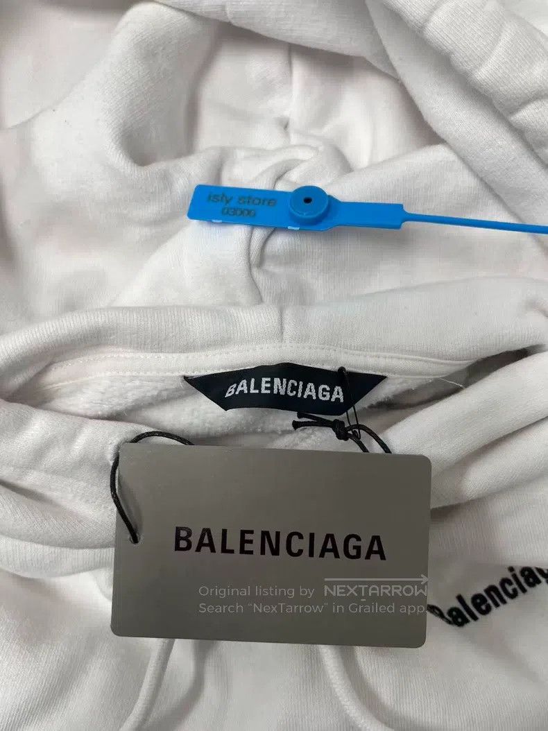 Balenciaga Balenciaga Small Logo Cotton Long Sleeve Sweatshirt Size S / US 4 / IT 40 - 4 Thumbnail