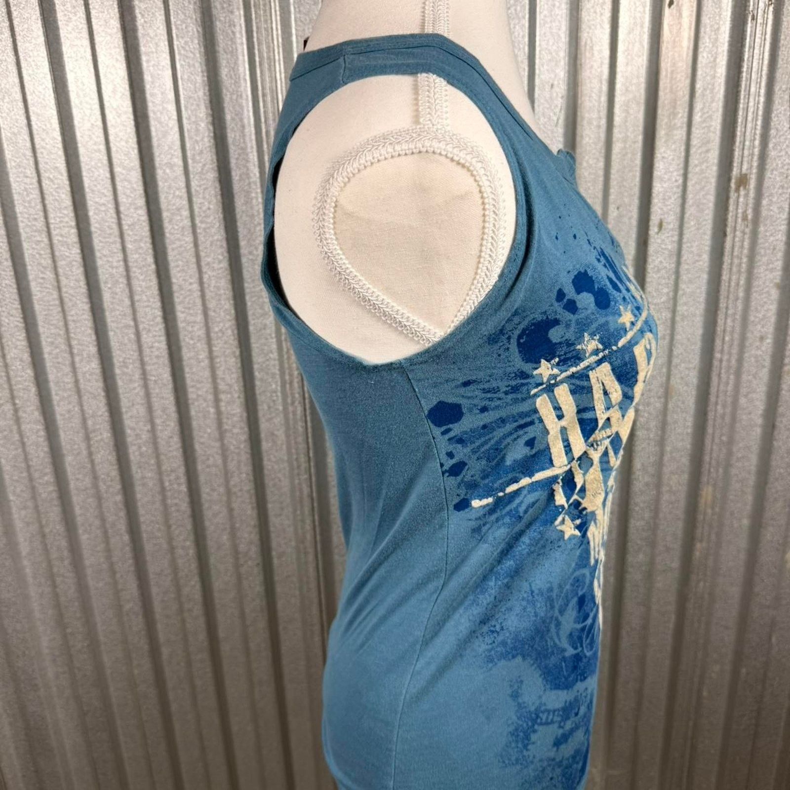 Harley Davidson Harley davidson blue y2k Tanktop Size S / US 4 / IT 40 - 3 Thumbnail