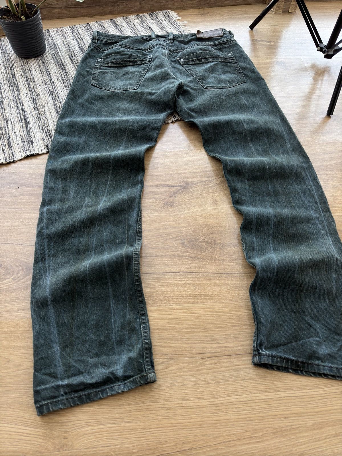 Levi's Vintage Diesel Rare Green Y2K Denim jeans pants Size US 34 / EU 50 - 3 Thumbnail