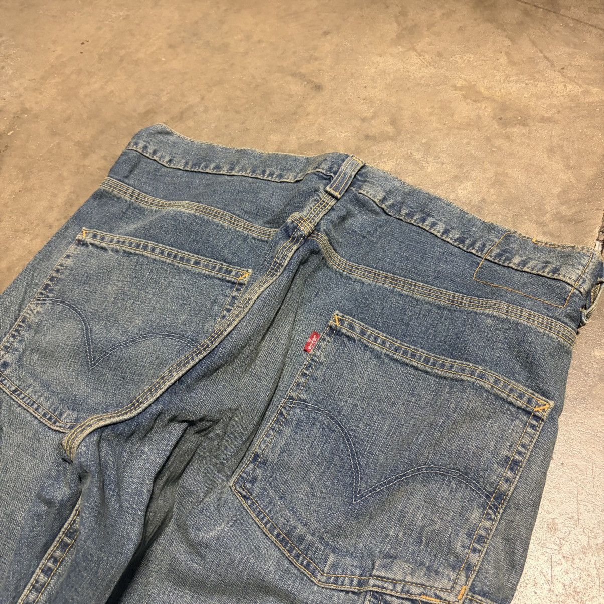 Levi's Vintage Levis Carpenter Jeans Baggy Denim Skater Faded Y2K Size US 34 / EU 50 - 10 Thumbnail