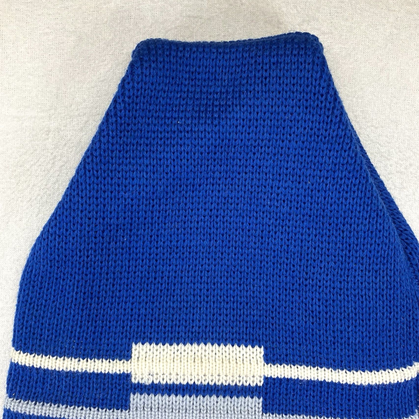 Vintage VINTAGE Wigwam Wool Beanie Ski Cap One Size Blue 1970s Geometric Made in USA Size ONE SIZE - 4 Thumbnail