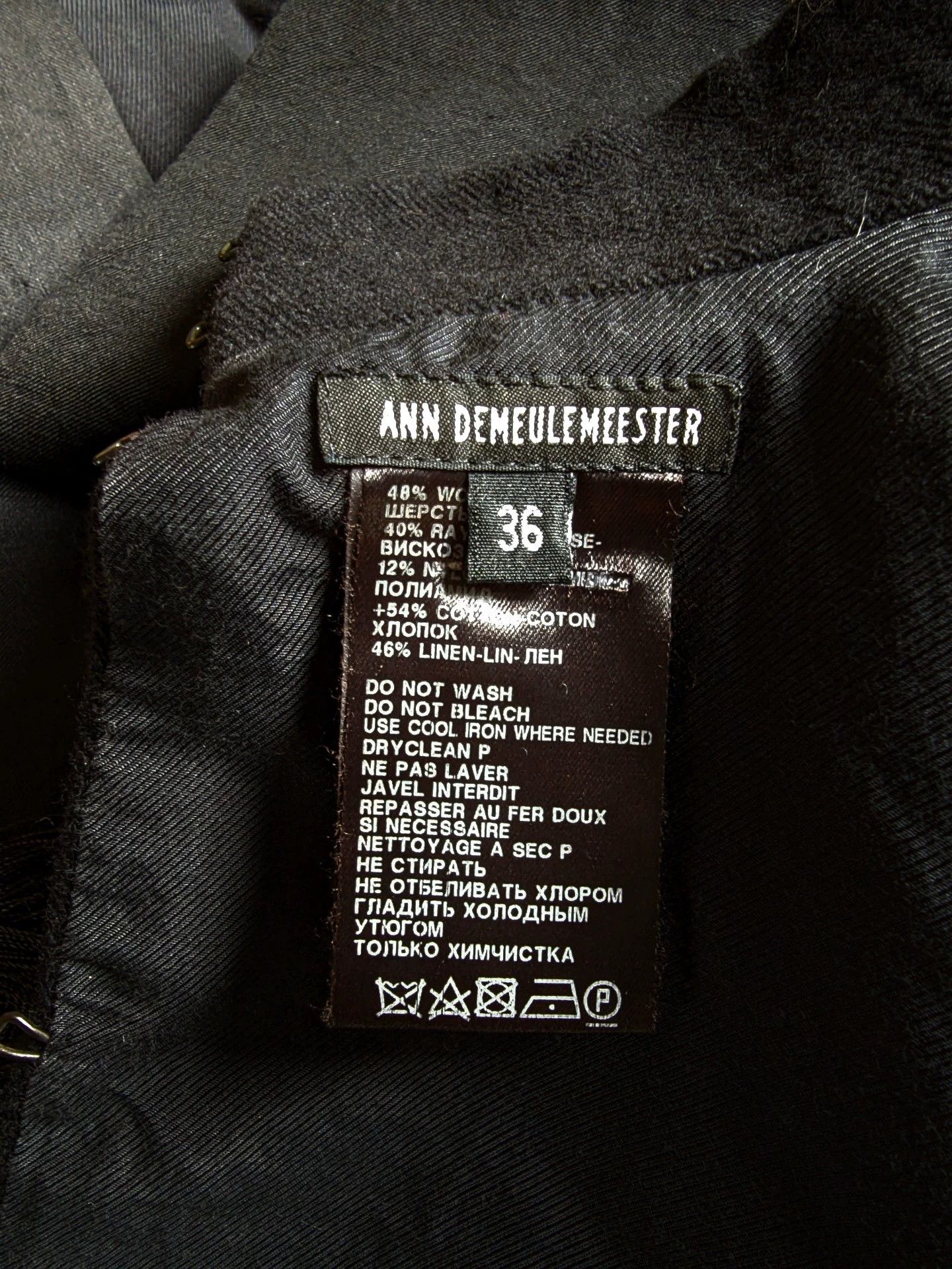 Ann Demeulemeester Ann demeulemeester Women's Fringed Shawl Coat Size XS / US 0-2 / IT 36-38 - 7 Thumbnail