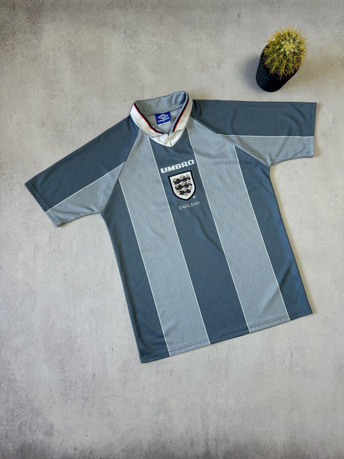 Umbro England Away football shirt 1995 Umbro Soccer Jersey Trikot Size US XL / EU 56 / 4 - 1 Thumbnail
