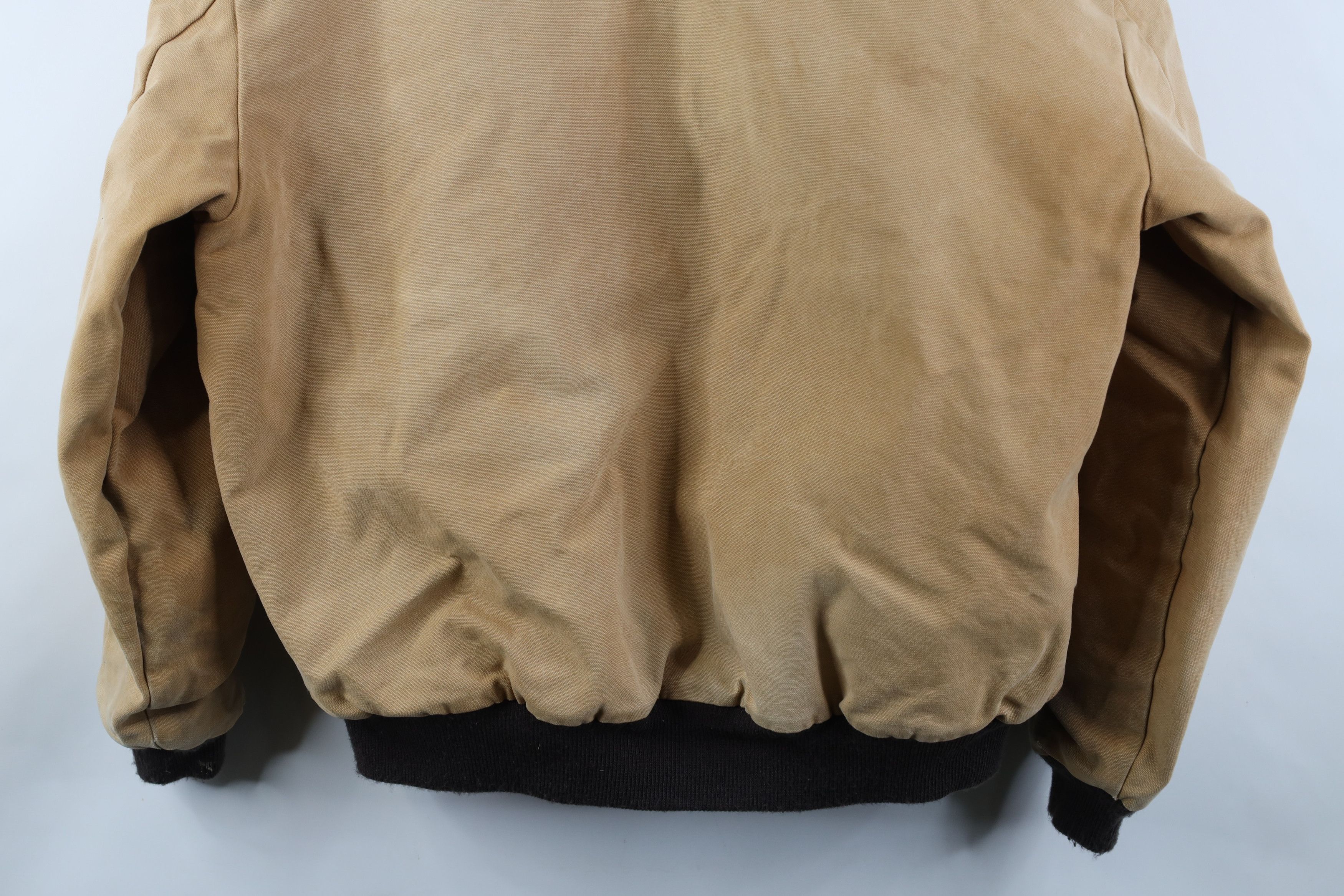Vintage Vintage 90s Y2K Streetwear Hooded Bomber Jacket Duck Brown Size US XL / EU 56 / 4 - 15 Thumbnail