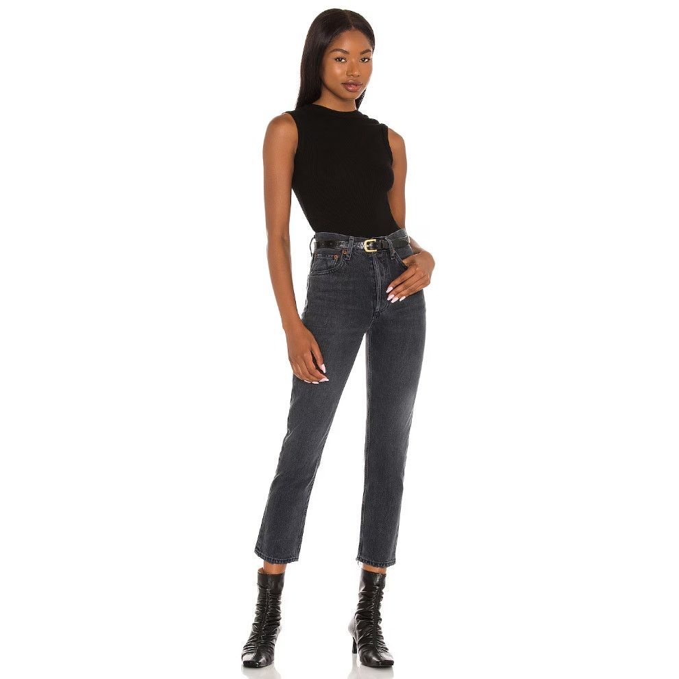 Agolde Agolde Riley Ash Gray Jeans | Size 25 Size 26" / US 2 / IT 38 - 7 Thumbnail
