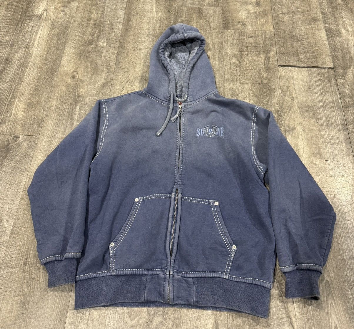 Supreme X True Religion Zip Up | Grailed