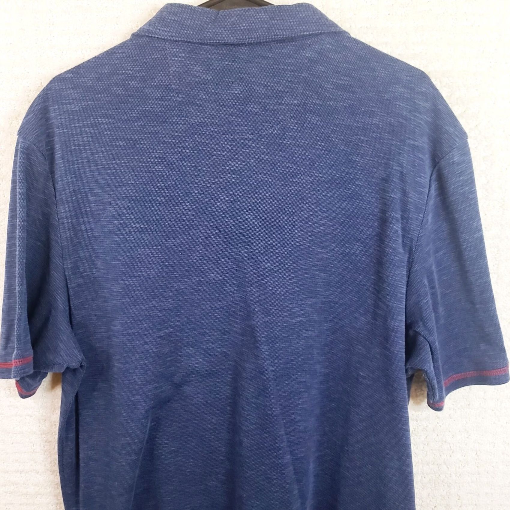 Nat Nast VINTAGE Nat Nast Luxury Polo Shirt Mens L Blue Red Trim Short Sleeve Size US L / EU 52-54 / 3 - 7 Thumbnail