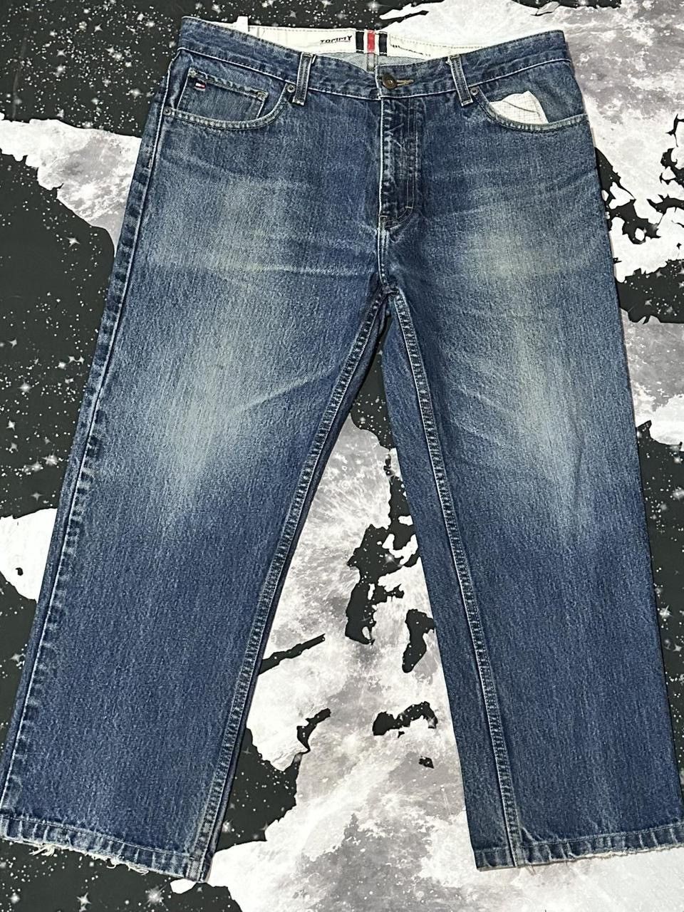 Tommy Hilfiger Tommy Hilfiger Mens Straight Leg Blue Jeans Size US 33 - 2 Thumbnail