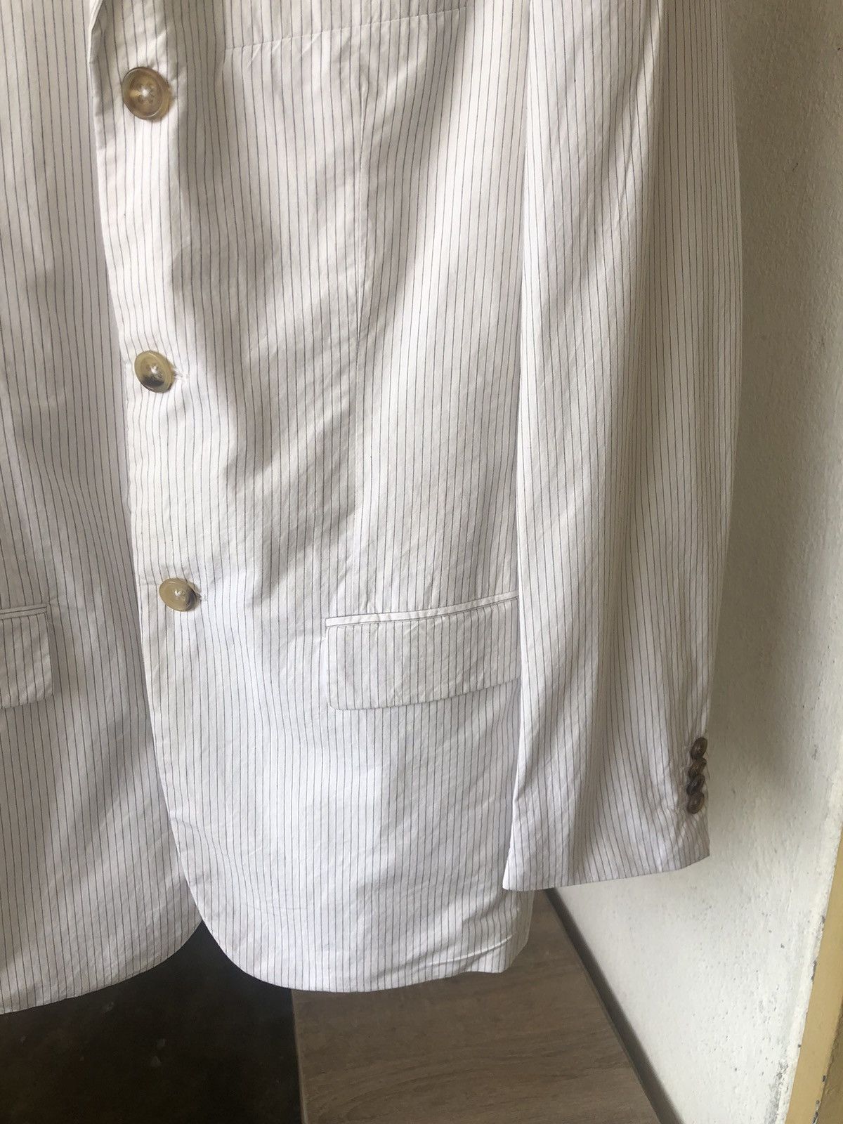 Jil Sander Jil Sander Marisa s Stripe Single Breasted Blazer Size US M / EU 48-50 / 2 - 9 Thumbnail