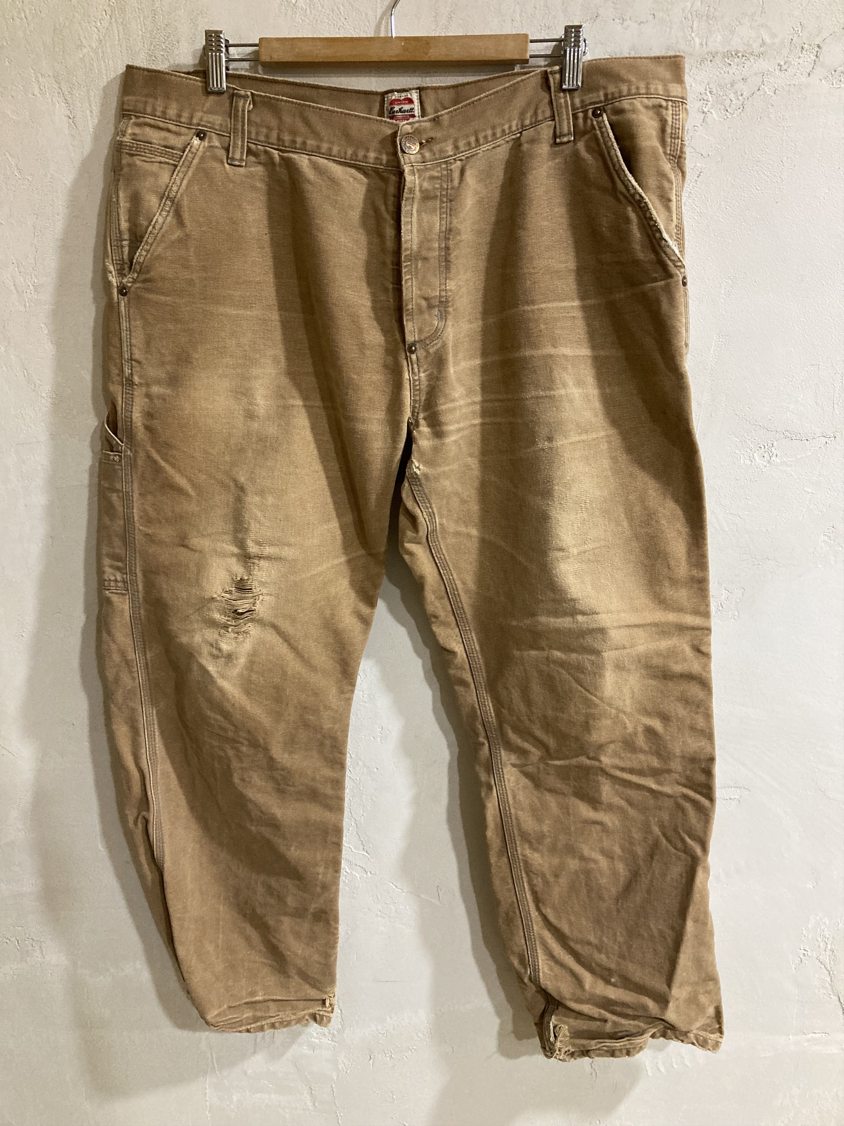 Carhartt Vintage Distressed Thrashed Carhartt Logger Work Pants Size US 40 / EU 56 - 2 Thumbnail
