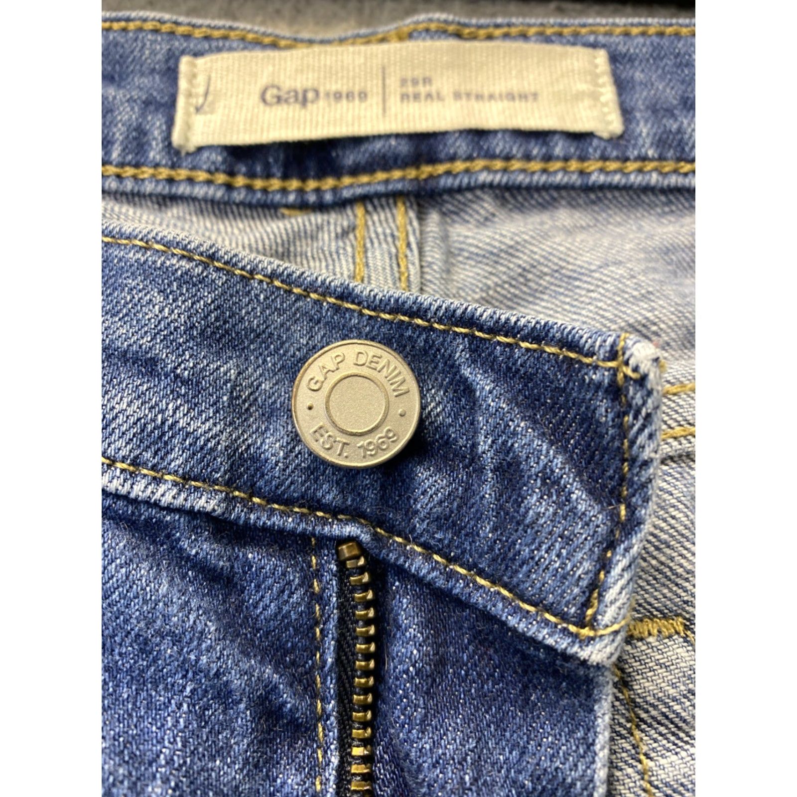 Gap VINTAGE Gap Jeans Womens 30W Blue Denim Pants Low Rise Stretch Boyfriend 1969 Classic Size 30" / US 8 / IT 44 - 4 Thumbnail
