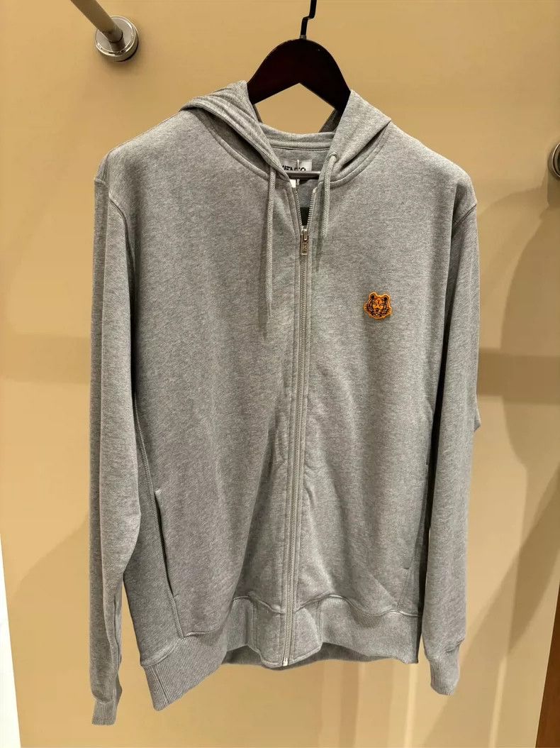 Kenzo KENZO Gray zippered hoodie Size US L / EU 52-54 / 3 - 6 Thumbnail
