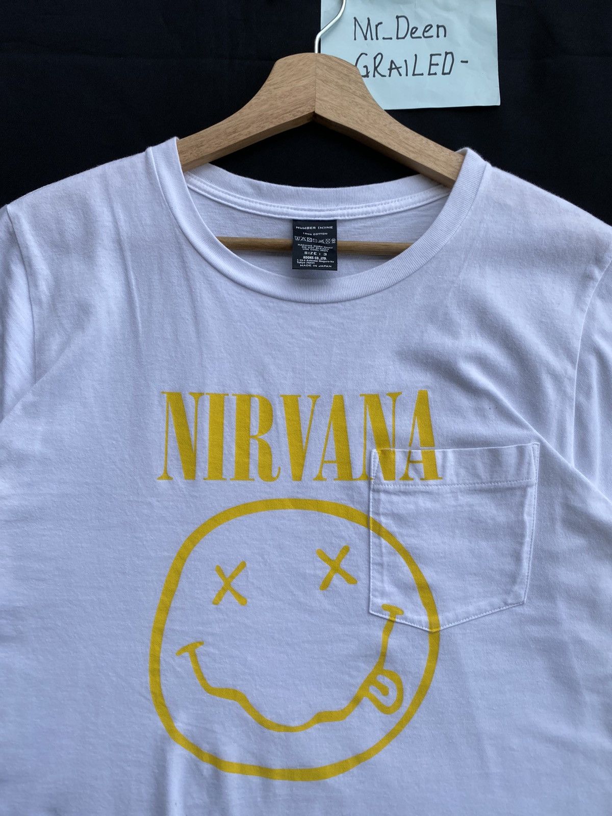 Number (N)ine Rare Number Nine x Nirvana Yellow Smiley Tshirt Size US M / EU 48-50 / 2 - 6 Thumbnail