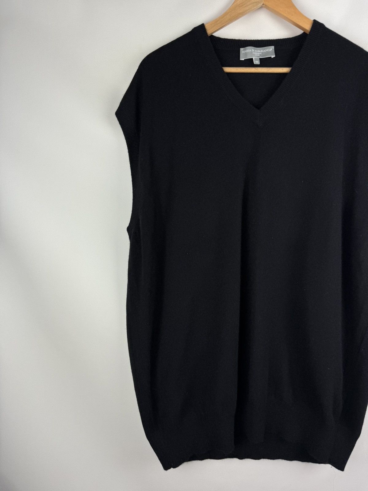 Other Maria Di Ripabianca Cashmere Sleeveless Knitted Vest Sweater Size US XXL / EU 58 / 5 - 2 Thumbnail