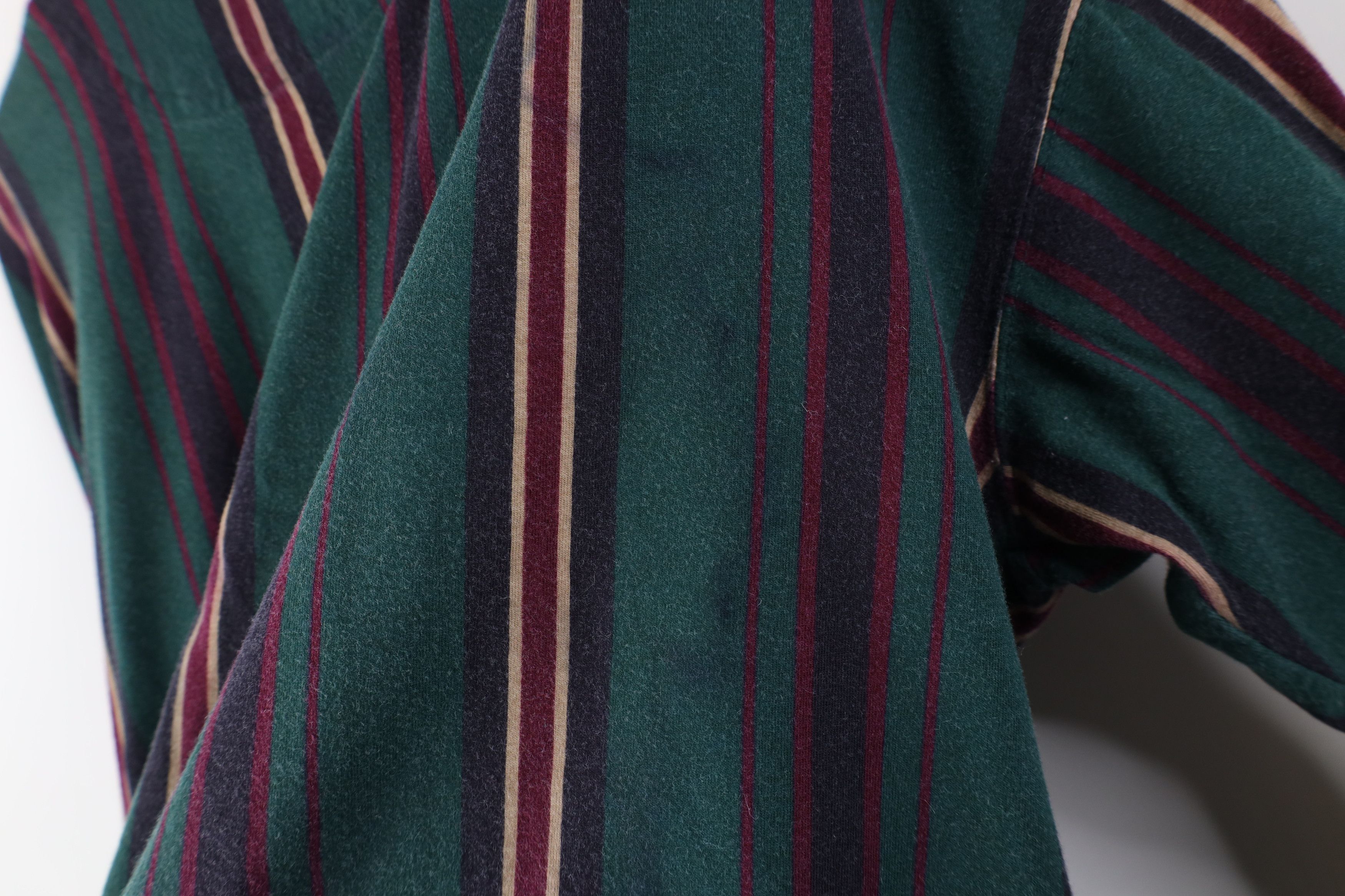 Vintage Vintage 90s Streetwear Striped Long Sleeve Rugby Polo Shirt Size US L / EU 52-54 / 3 - 11 Thumbnail
