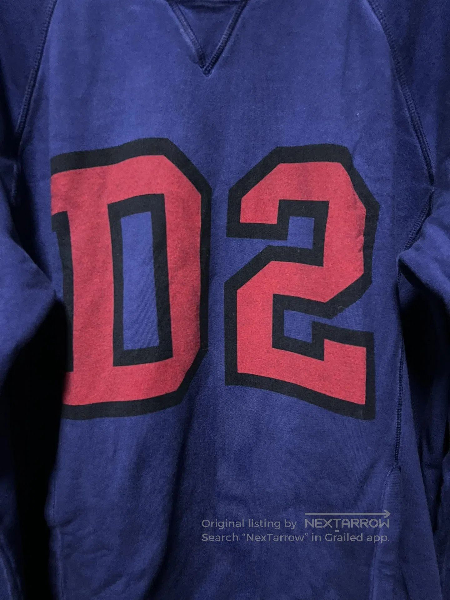 Dsquared2 DSQUARED2 Washed Blue Fleece Sweatshirt. Size US XL / EU 56 / 4 - 3 Thumbnail