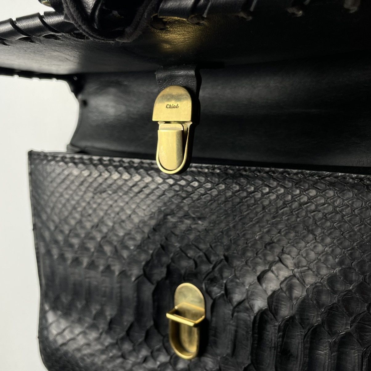 Chloe RARE Chloé Exotic Python Flap Bag Phoebe Philo Era 2003–2006 Size ONE SIZE - 11 Thumbnail