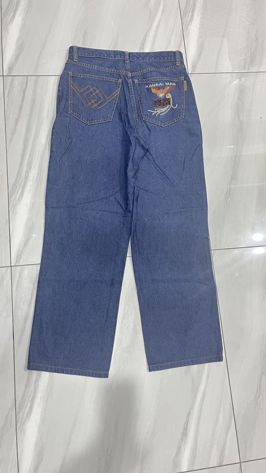 Japanese Brand Kansai man bird embroidery logo jeans Size US 30 / EU 46 - 1 Thumbnail