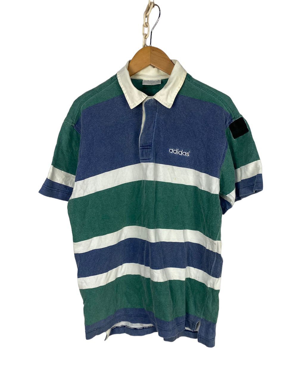 Adidas × Vintage Vintage adidas stripe polos shirt Size US L / EU 52-54 / 3 - 1 Thumbnail