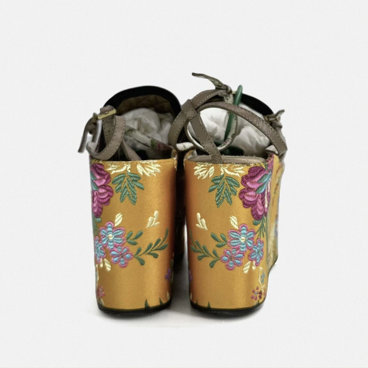 Gucci Gucci Runway Two Way Kingsnake Velvet Mules Size US 6 / IT 36 - 6 Thumbnail