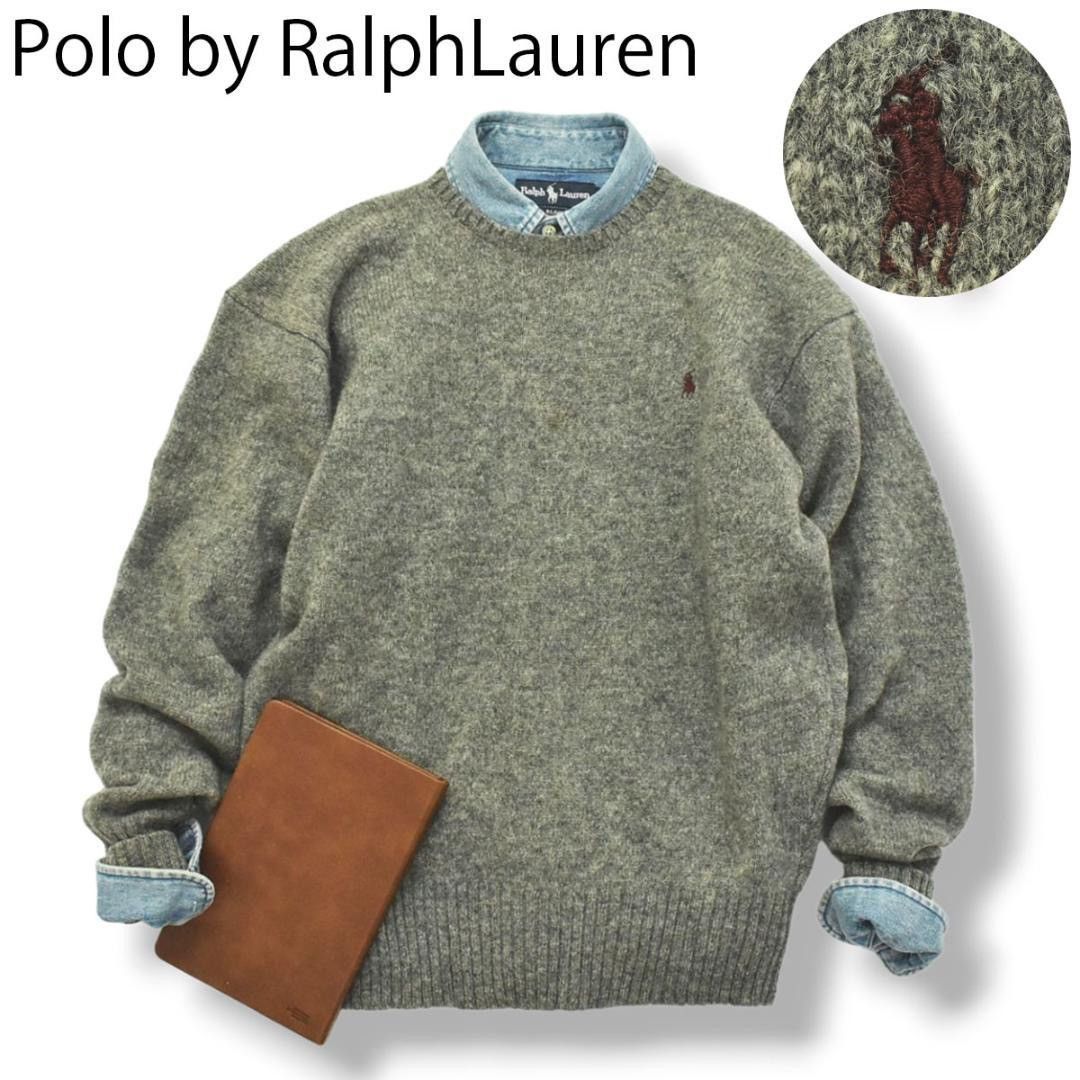 Polo Ralph Lauren 1990s Polo Ralph Lauren Small Pony Lambswool Mohair Knitwear Size US M / EU 48-50 / 2 - 1 Thumbnail
