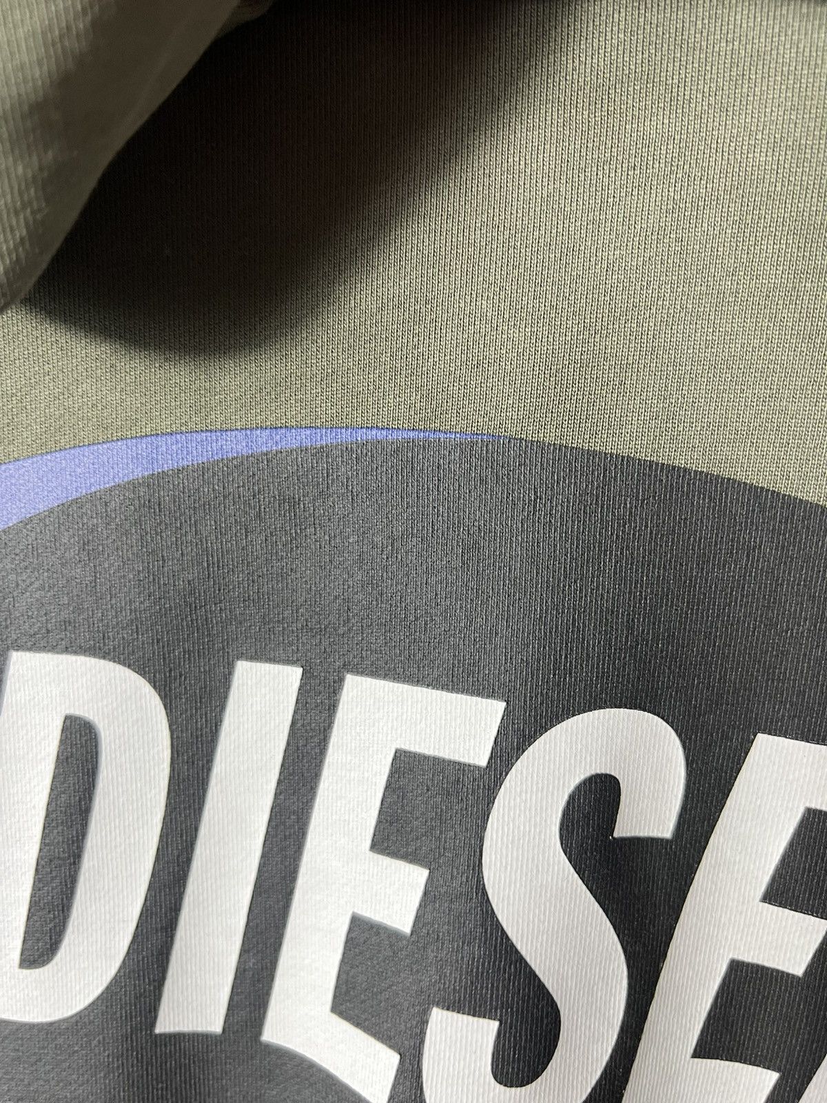 Diesel 🔥NWT Diesel Smile in Life Washed Logo Hoodie Olive Green L Size US L / EU 52-54 / 3 - 18 Thumbnail