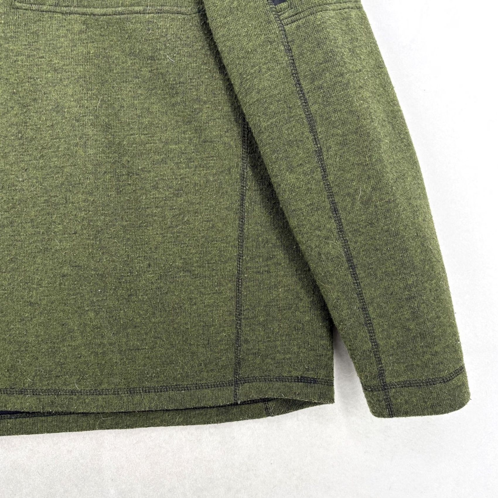 Vintage Arborwear Sweater Mens XL Green Wool Blend 1/4 Zip Mock Neck Workwear Pullover Size US XL / EU 56 / 4 - 3 Thumbnail