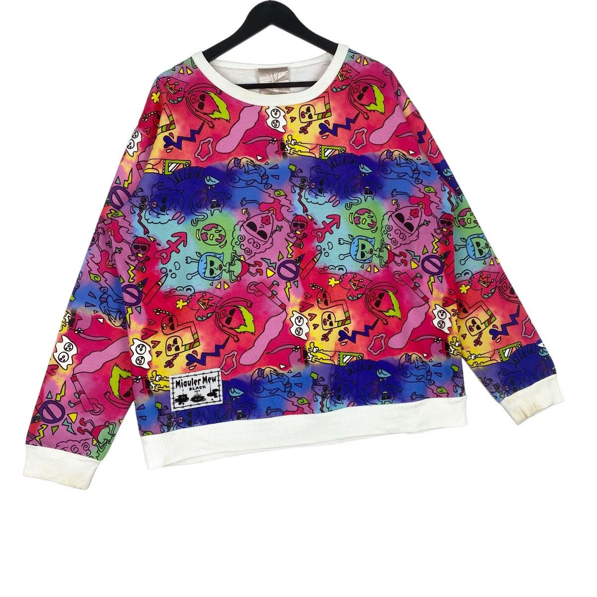 Designer × Vintage Miauler Mew Full Print Sweatshirt Crewneck Pullover Jumper Size US L / EU 52-54 / 3 - 4 Thumbnail