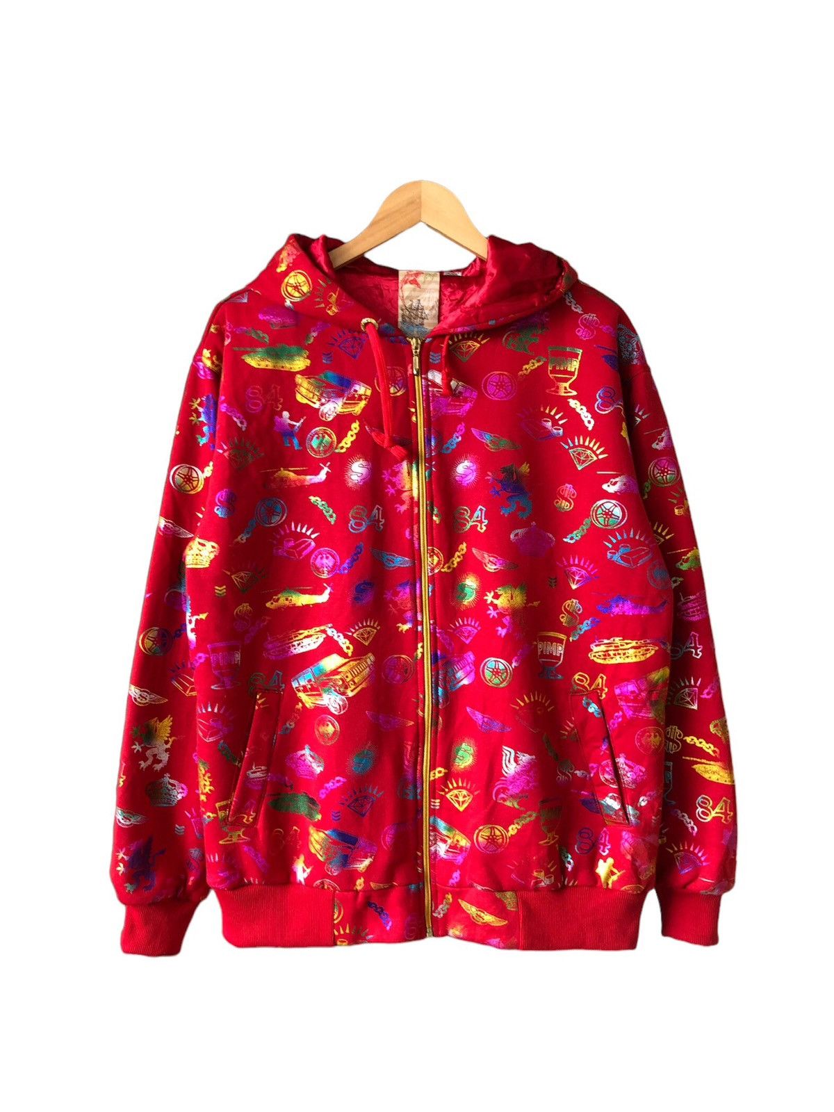 Japanese Brand Rare❗️Vintage All Nation Are One Full Print Sweater Hoodie Size US L / EU 52-54 / 3 - 1 Thumbnail