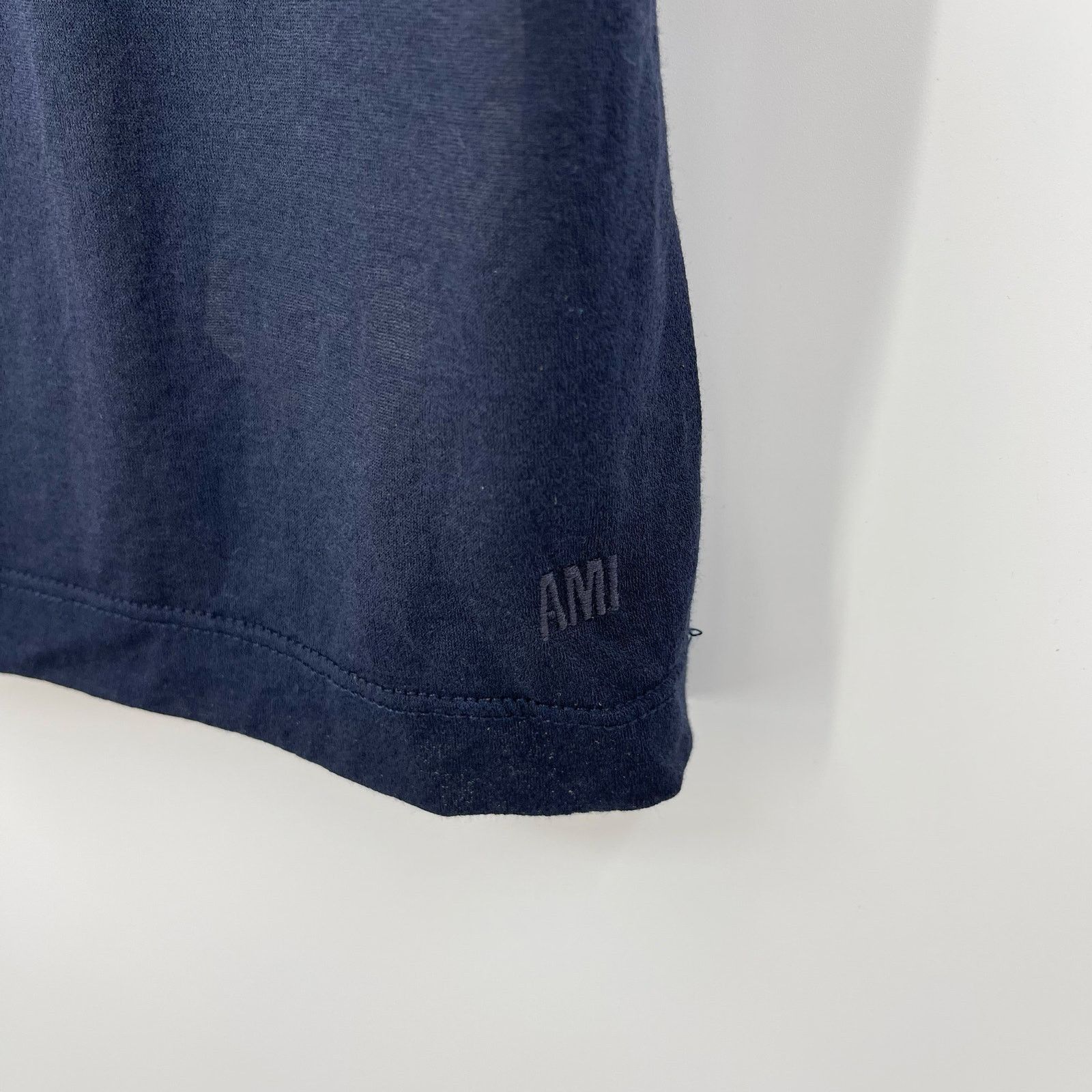 AMI AMI Paris | Low Cut Fluid Tank Top in Navy Blue M Size M / US 6-8 / IT 42-44 - 5 Thumbnail