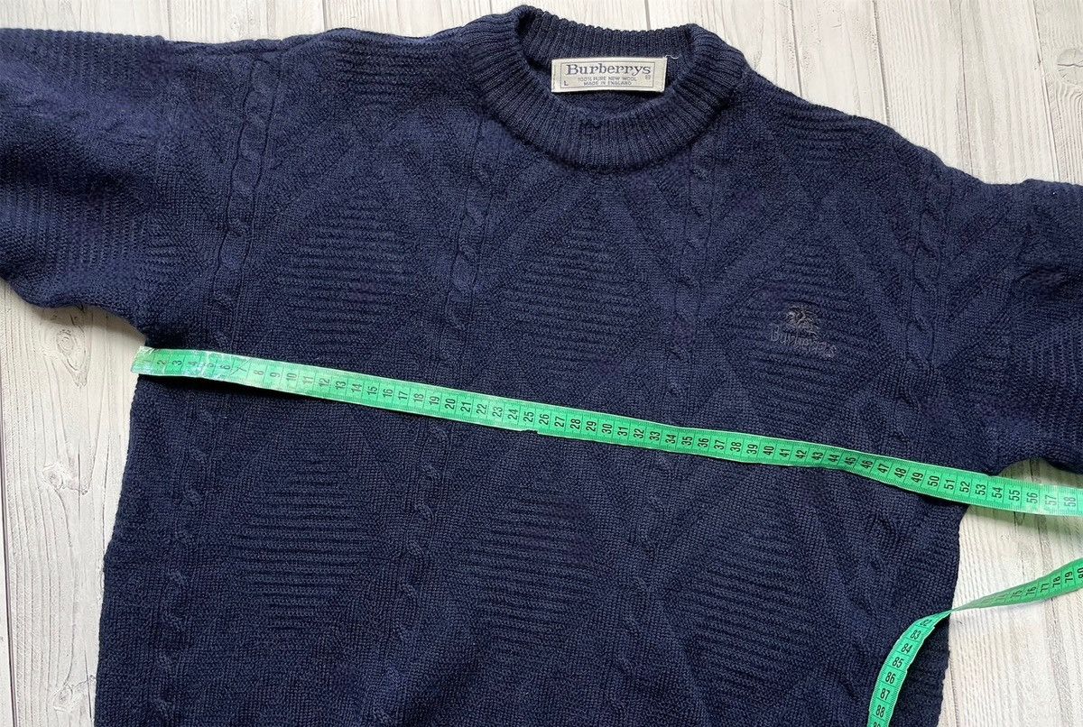 Burberry × Vintage Vintage Burberrys sweater size M-L navy rare logo Size US L / EU 52-54 / 3 - 10 Thumbnail