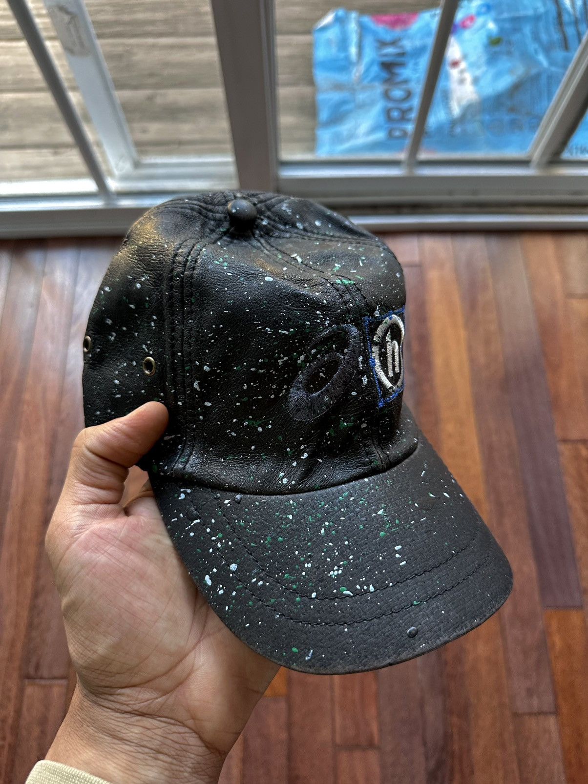 Asics × HIDDEN Painted Washed Leather Hat - Black Size ONE SIZE - 3 Thumbnail