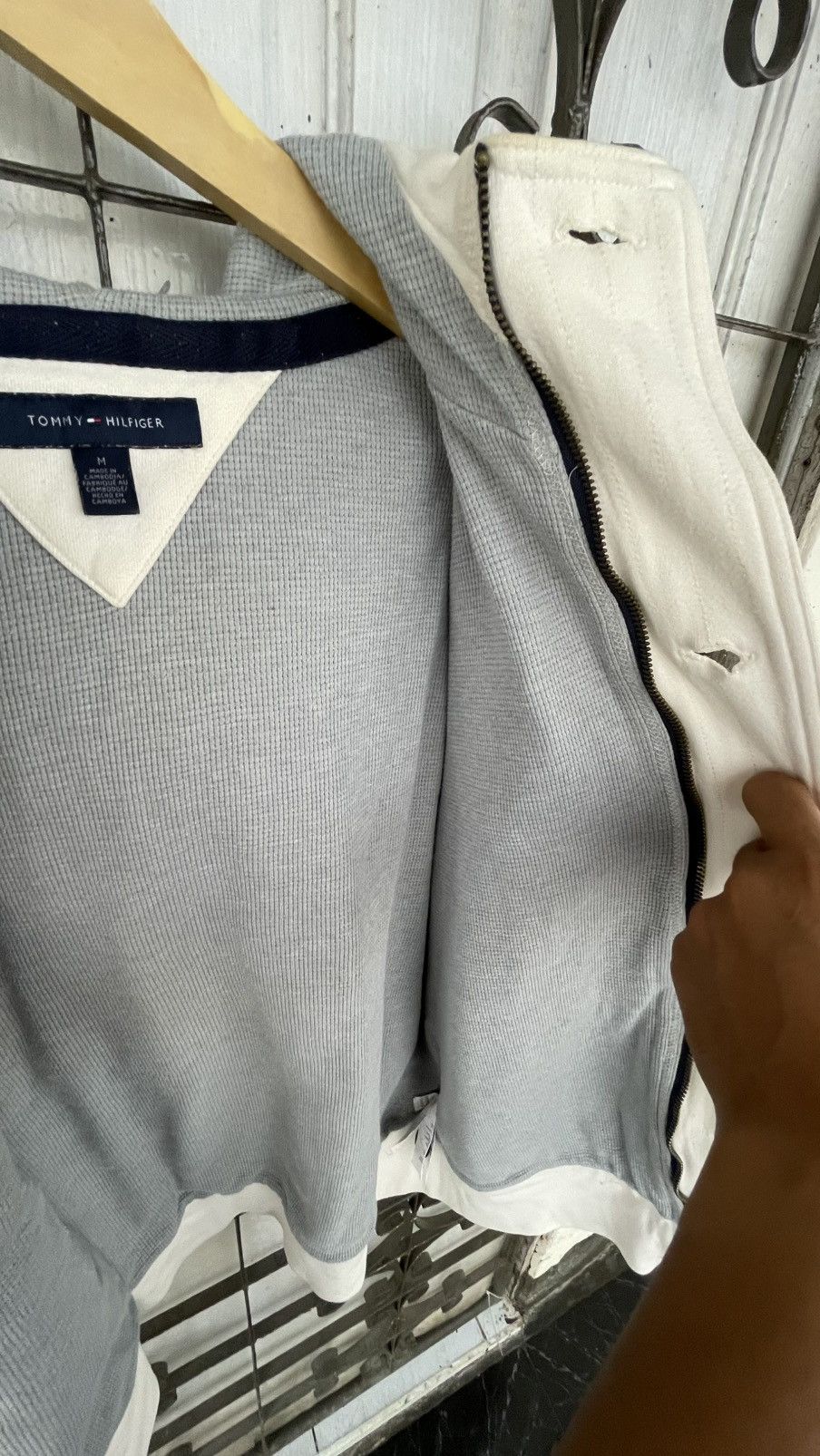 Tommy Hilfiger Tommy Hilfiger Zip with Button Hoodie Vintage Size US M / EU 48-50 / 2 - 9 Thumbnail
