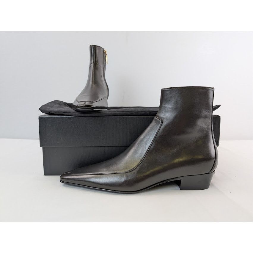 Saint Laurent Paris o1rshd1 Nappa Giannutri Paolo 30 Boots in Eagle Brown Size US 8 / EU 41 - 20 Thumbnail