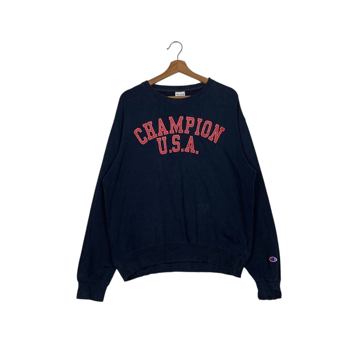 CHAMPION USA Big Logo Crewneck Sweatshirt #1581-C71