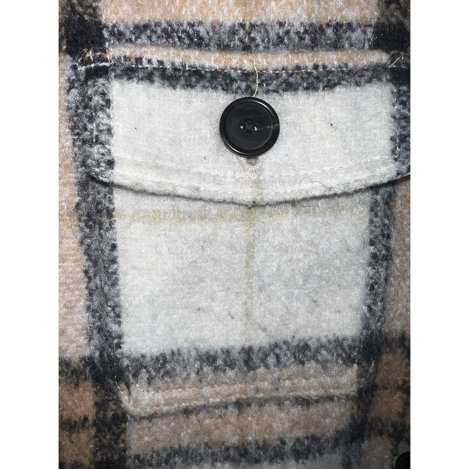 Old Navy Old Navy Plaid Jacket Beige Women’s XS Oversized Fleece Coat Size XS / US 0-2 / IT 36-38 - 5 Thumbnail