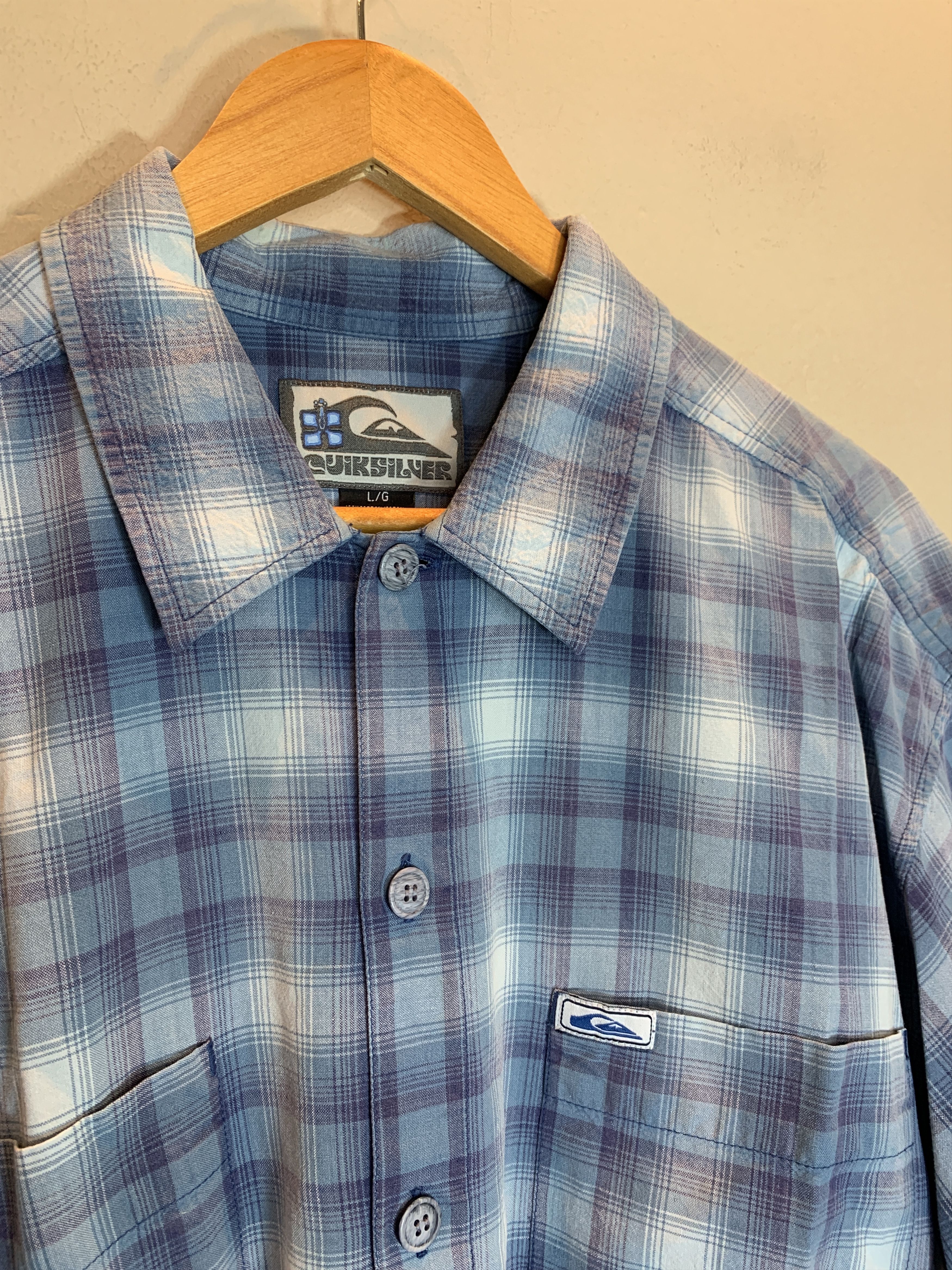 Quiksilver *RARE* Vintage Quiksilver Plaid Surf Button Up Shirt Size US L / EU 52-54 / 3 - 5 Thumbnail