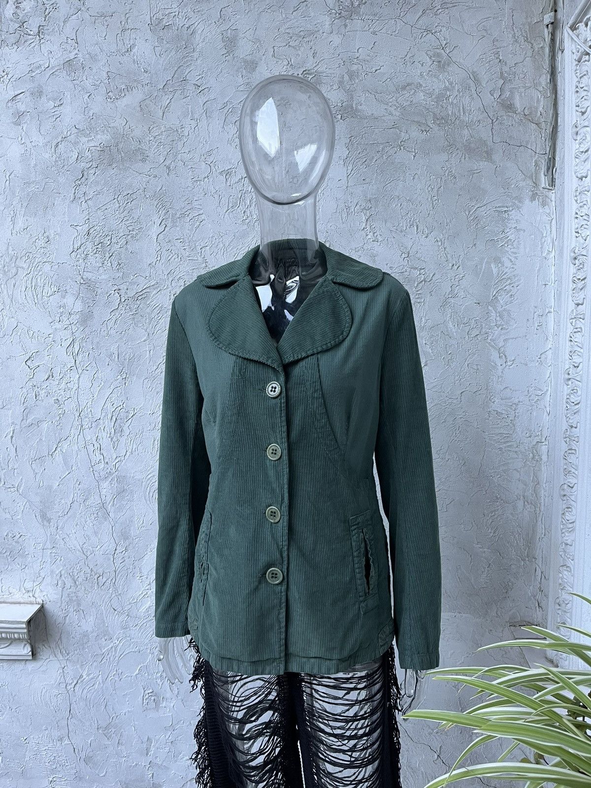 Transit Transit Par-Such TR 900 corduroy avantgarde blazer jacket Size L / US 10 / IT 46 - 2 Thumbnail