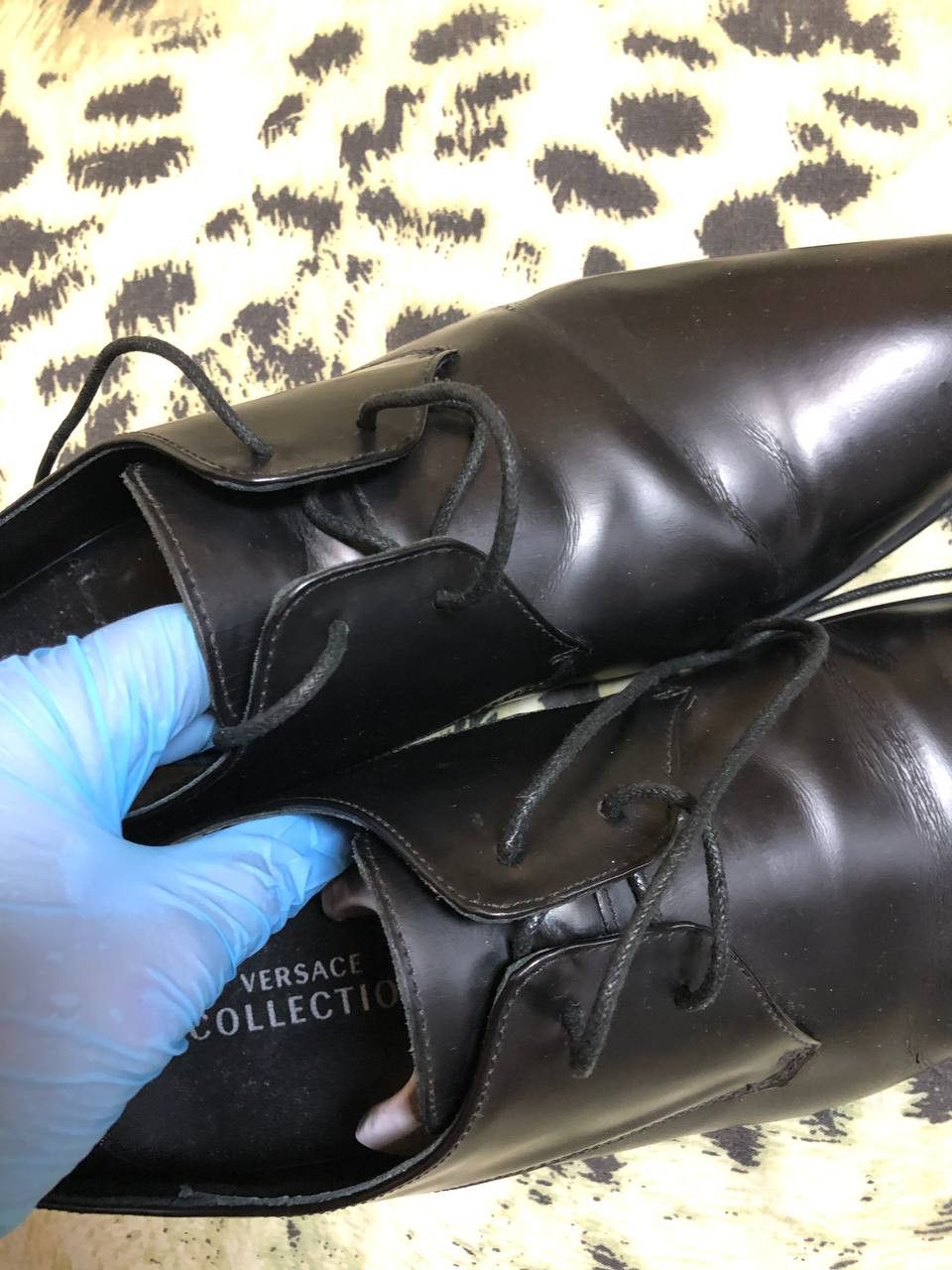 Versace VERSACE COLLECTION Toe Oxford LEATHER Shoes Size US 10 / EU 43 - 8 Thumbnail