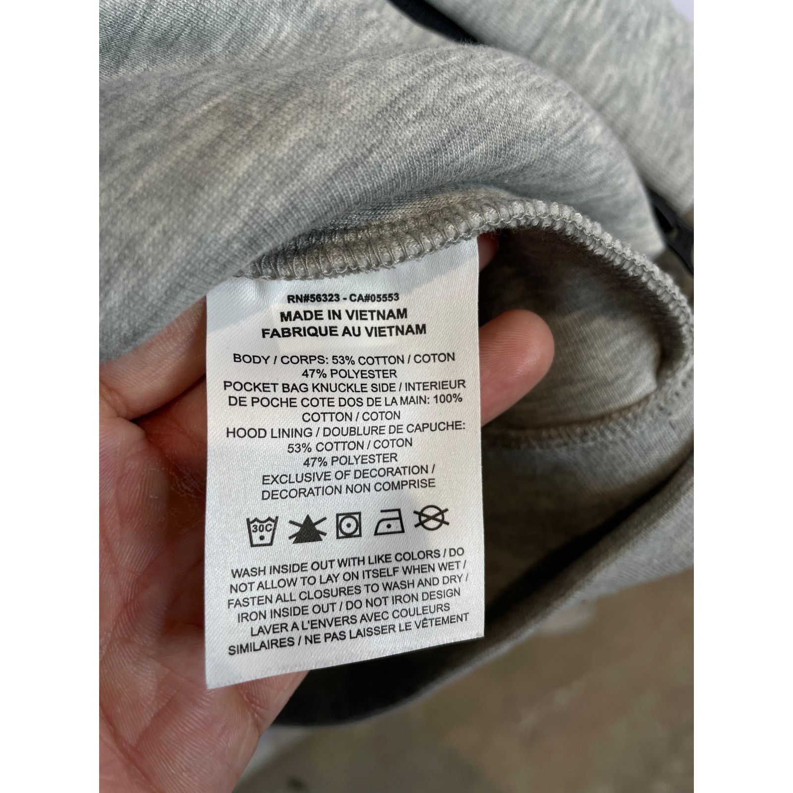 Nike Nike Tech Zip Up Grey Hoodie Size US L / EU 52-54 / 3 - 4 Thumbnail