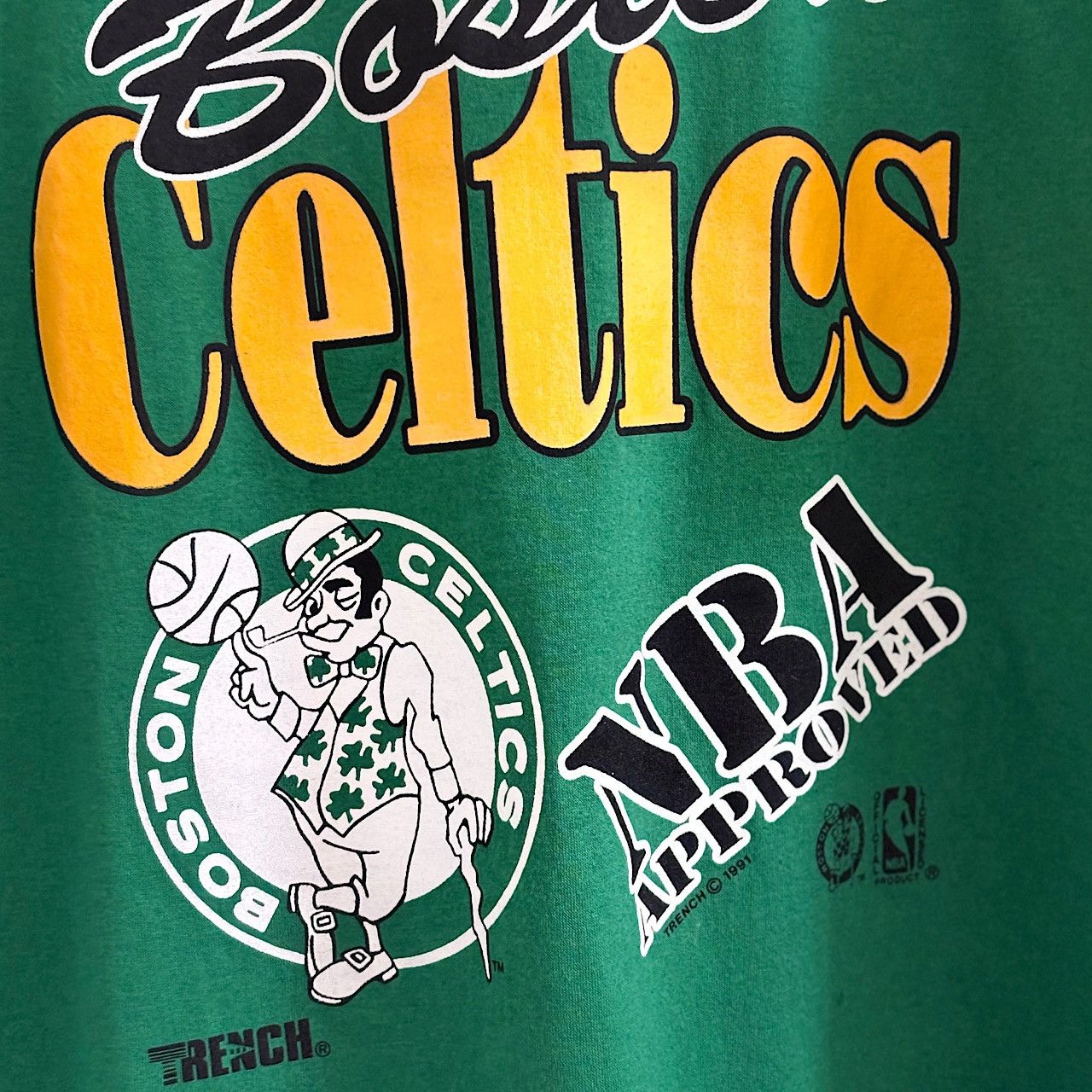Trench USA Vintage 1991 Boston Celtics Trench NBA Deadstock Tee XL. Size US XL / EU 56 / 4 - 3 Thumbnail
