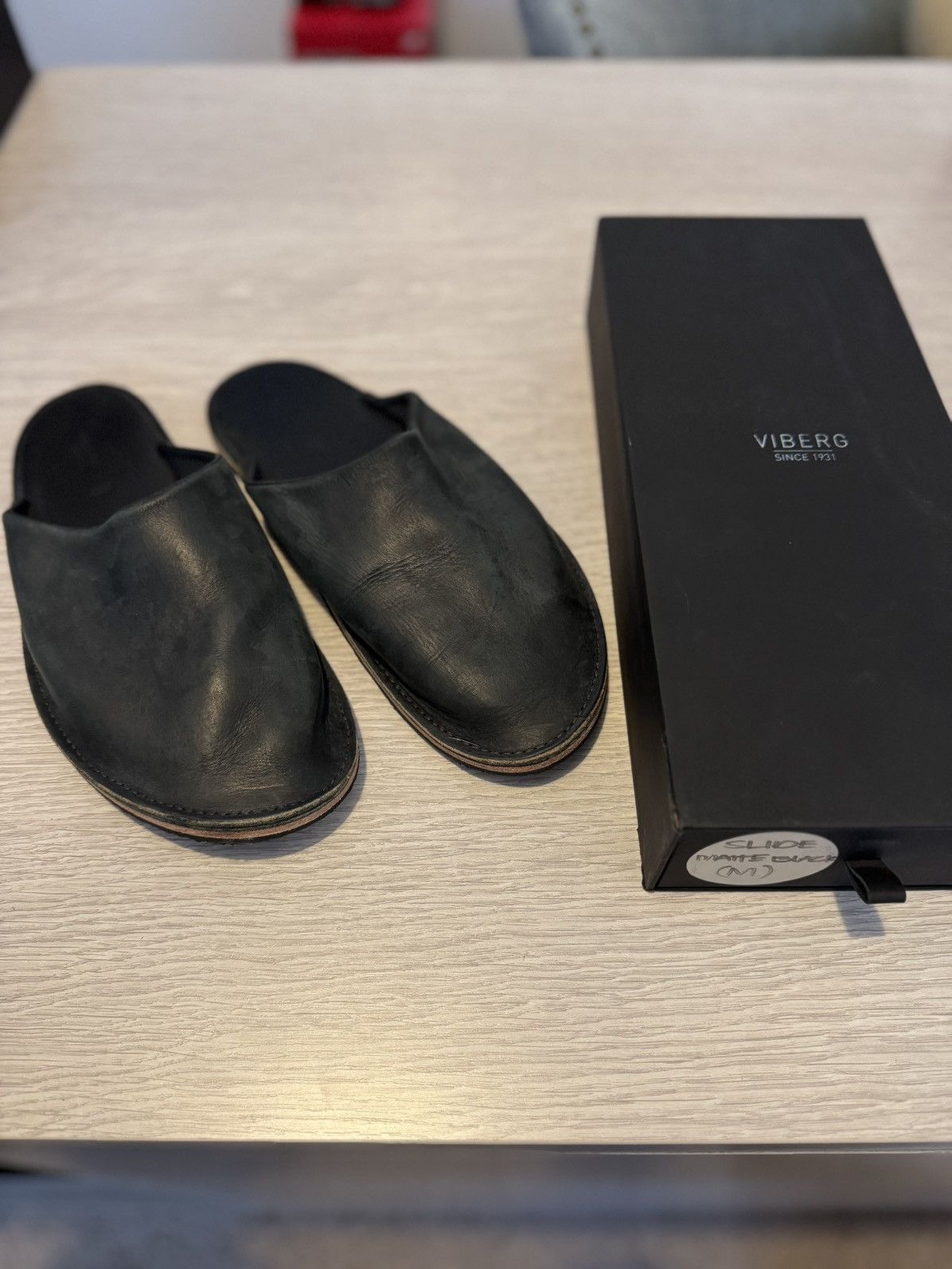 3sixteen × Viberg 3Sixteen Viberg Slides (Medium, 8-9US  display picture 1