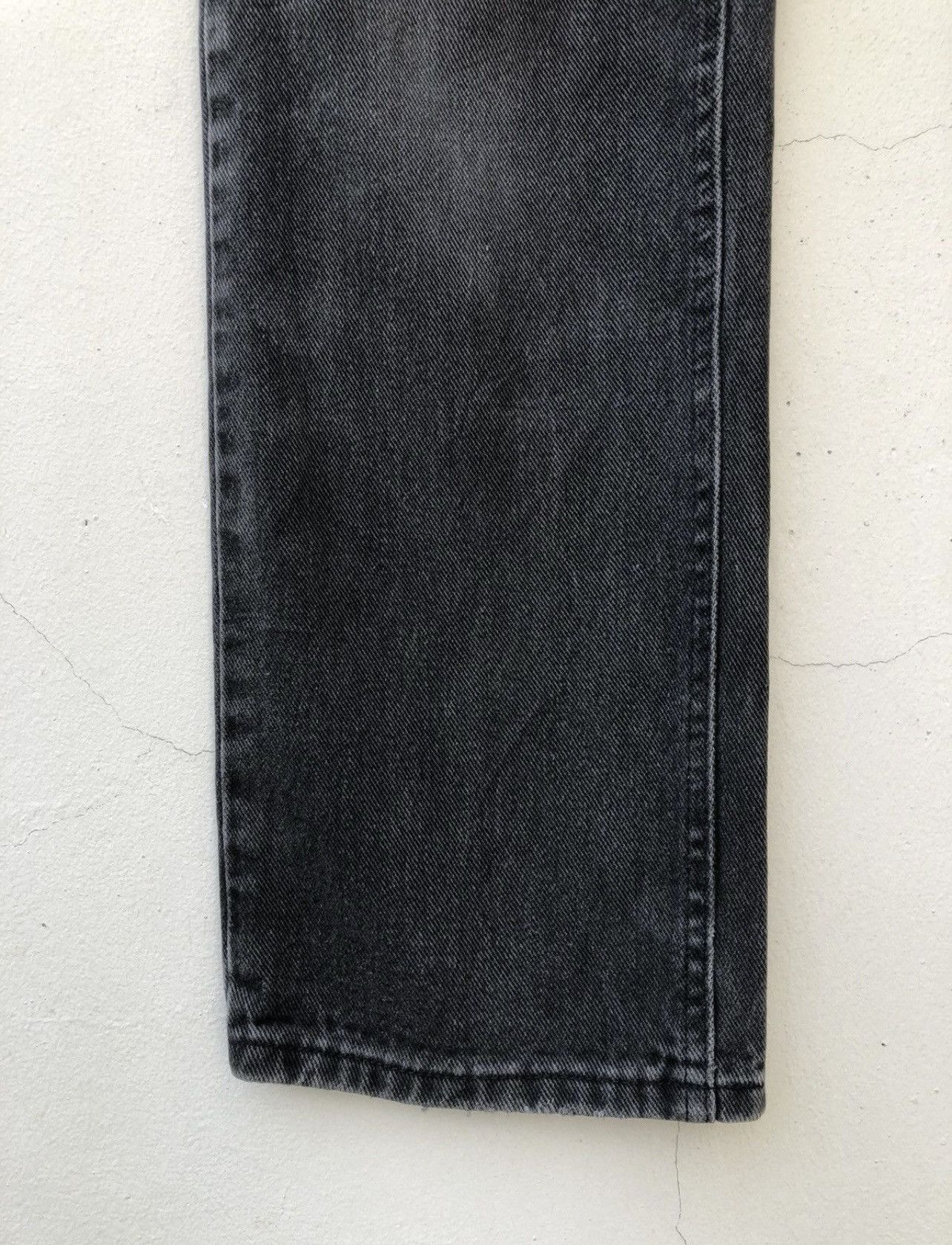 Lee Vintage 80s Lee Usa Faded Black Denim Distressed Jeans Size US 34 / EU 50 - 11 Thumbnail