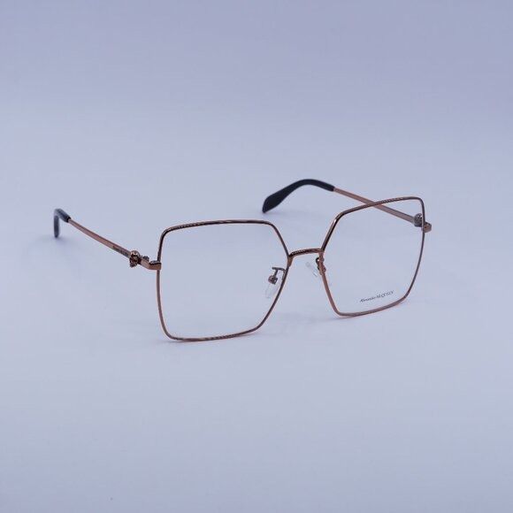 Alexander McQueen Alexander McQueen AM0276O 003 Eyeglasses Nude 57mm Square Size ONE SIZE - 1 Thumbnail