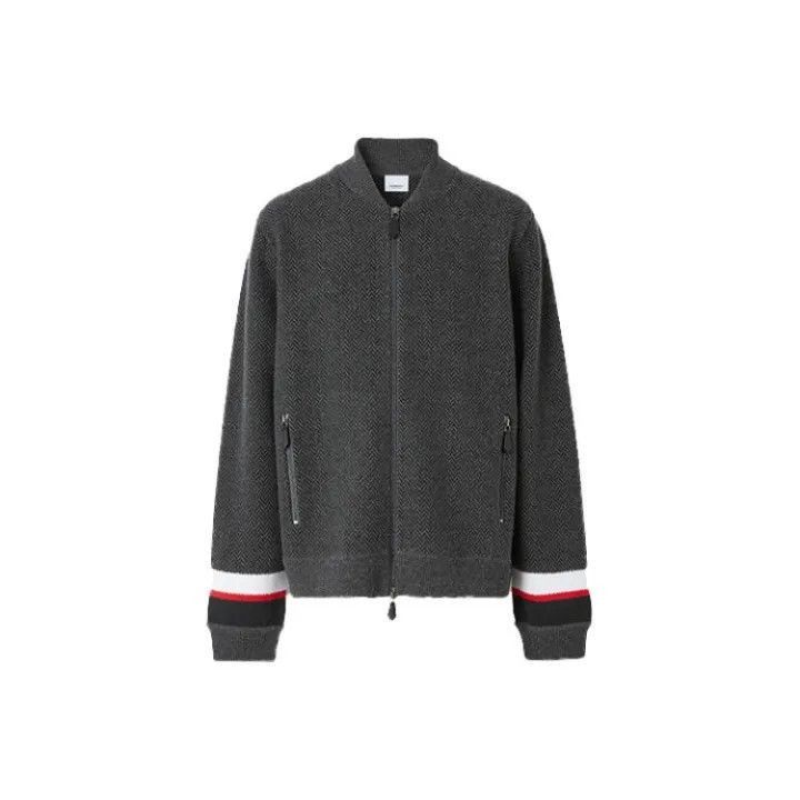 Burberry Burberry Burberry Herringbone Wool Blend Flight Jacket-250 Size US M / EU 48-50 / 2 - 1 Thumbnail