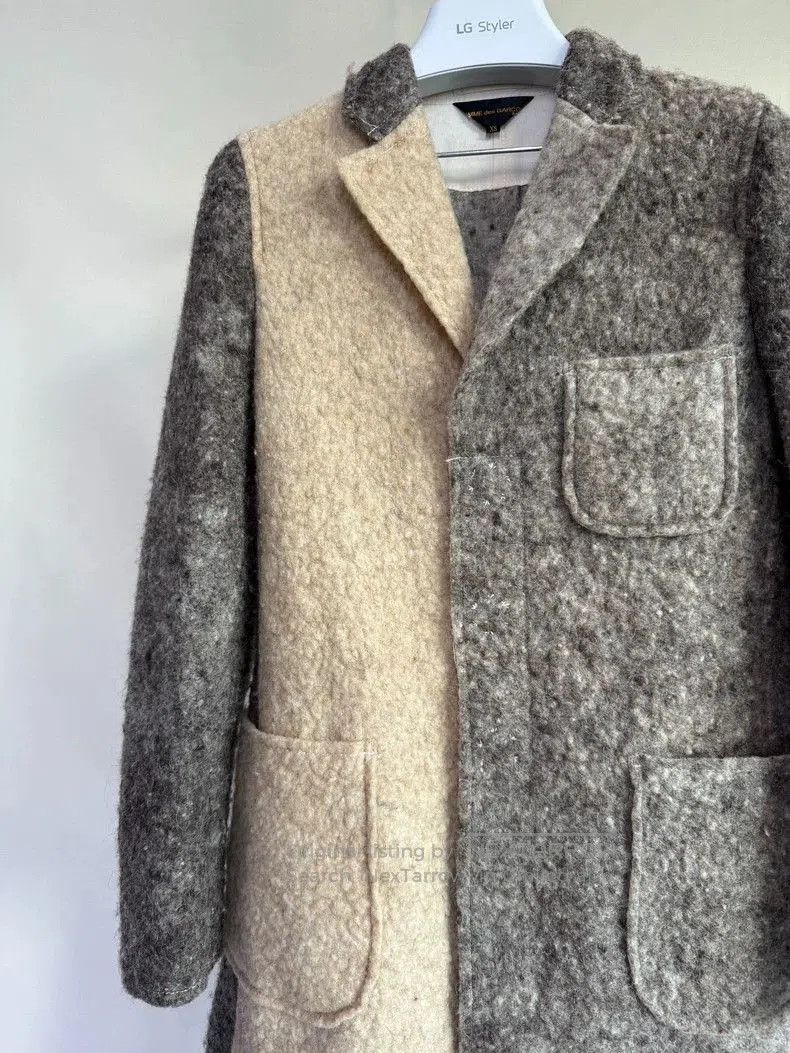 Comme des Garcons Comme des Garçons Colorblock Felt Coat. Size US XS / EU 42 / 0 - 2 Thumbnail