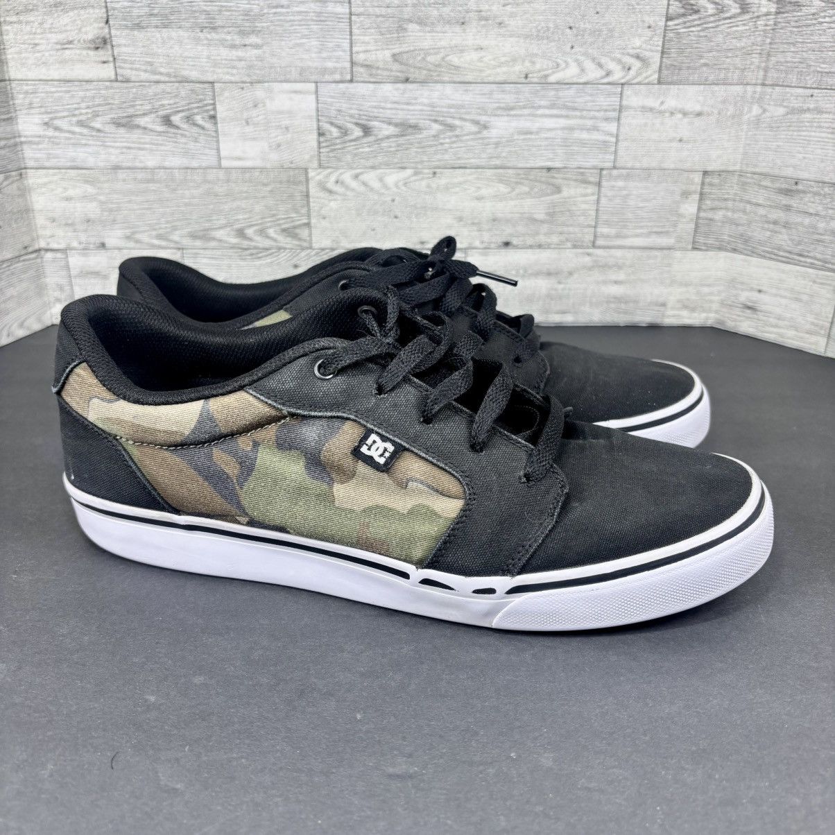 DC DC ANVIL CANVAS TX SE SKATE TRAINERS MEN SHOES BLACK/ Size US 12 / EU 45 - 5 Thumbnail